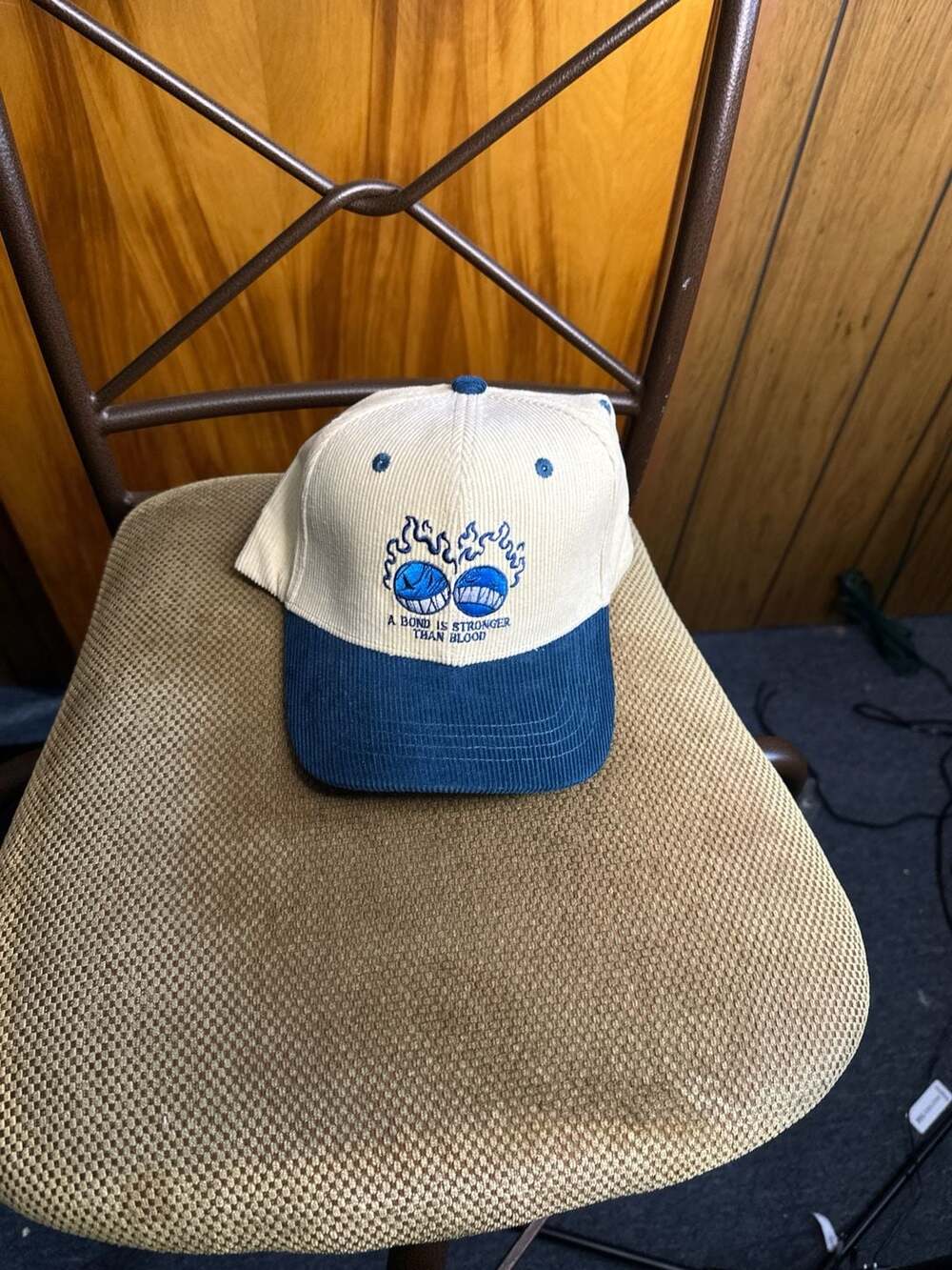 Allegory "A Bond Is Stronger Than Blood" Corduroy Snapback Hat